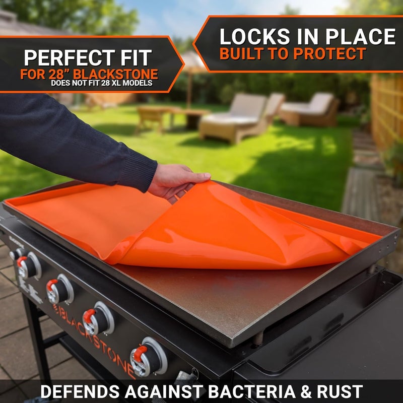 OZG 28" Premium Silicone Griddle Mat for Blackstone 28 Inch Grill, Heavy Duty Food Grade Silicone Griddle Cover, Keep Your Grill Clean and Rust-Free All Year Long - Image 2